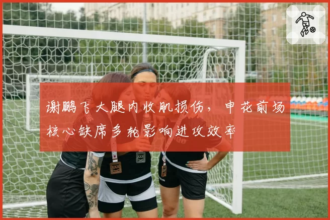 谢鹏飞大腿内收肌损伤,申花前场核心缺席多轮影响进攻效率