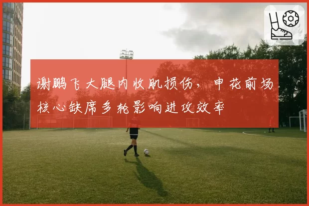 谢鹏飞大腿内收肌损伤,申花前场核心缺席多轮影响进攻效率